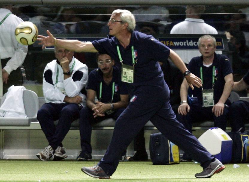 Berlino, 9 luglio 2006: Marcello Lippi durtante la finale con la Francia (Reuters)